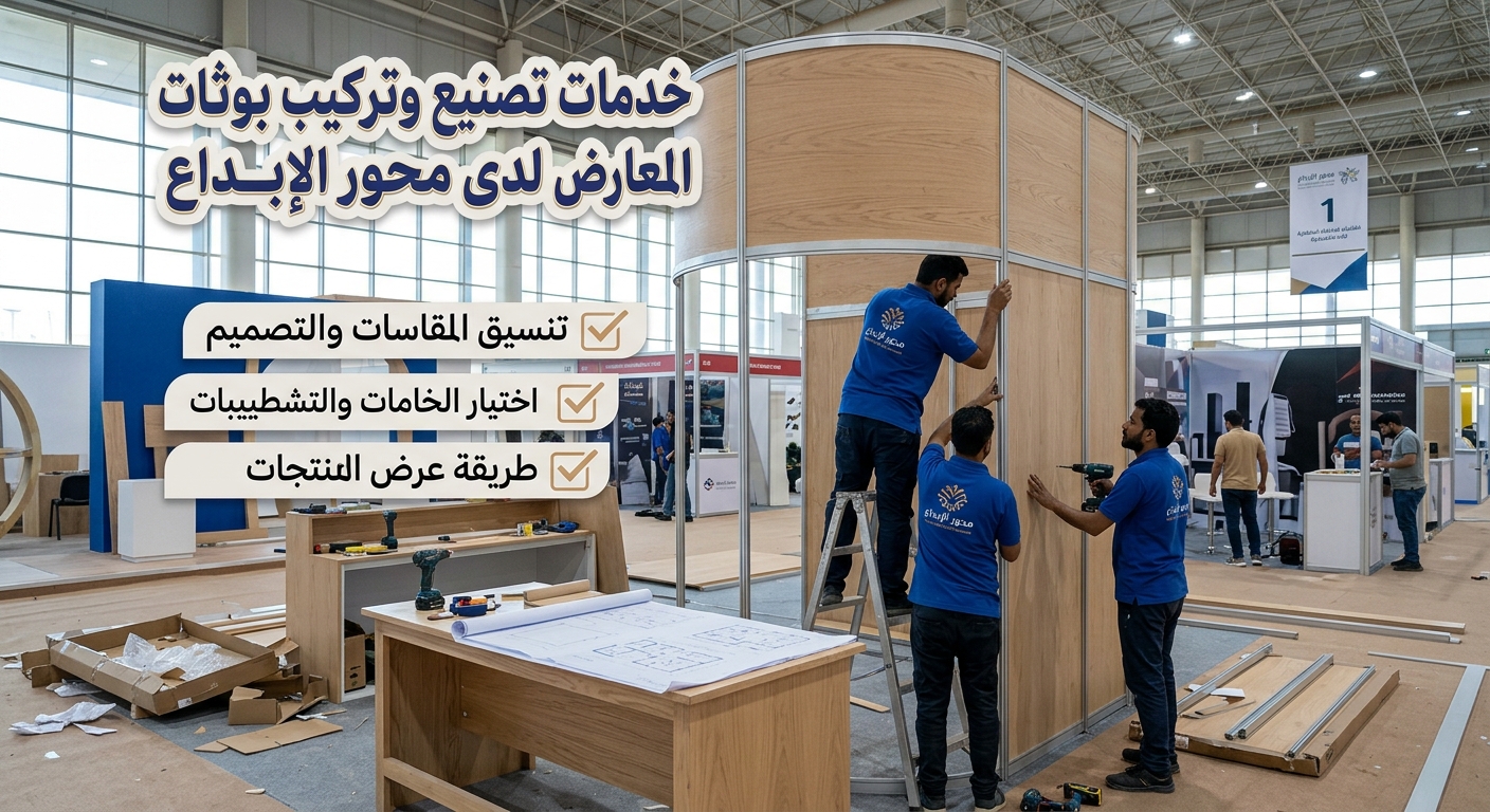 تصنيع وتركيب بوثات المعارض في الرياض